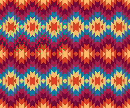 Southwestern Navajo geometric stripes pattern. vector
