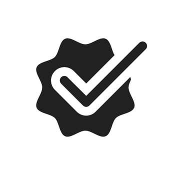 Stylish checkmark silhouette symbolizes approval, validation, and acceptance. Ideal for graphic design projects, it conveys trust, confirmation, and assurance, enhancing visual appeal vector