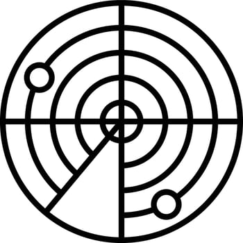 Radar Illustration Icon vector