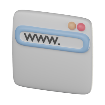3D Website Icon Illustration Render png