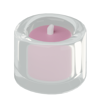 3D Candle Icon Illustration Render png