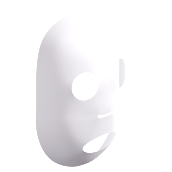 3D Face Mask Icon Illustration Render png