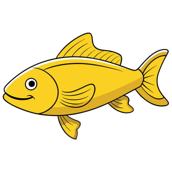 Gar Fish Design for Educational Fish Care Materials vector