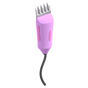 3D Hair Clipper Illustration png