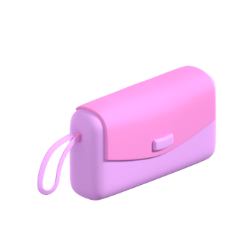 3D Hand Bag Illustration png