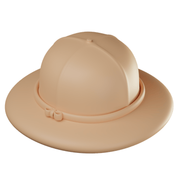3D Kindergaten Hat Illustration png