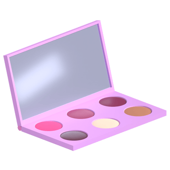 3D Makeup Palette Illustration png