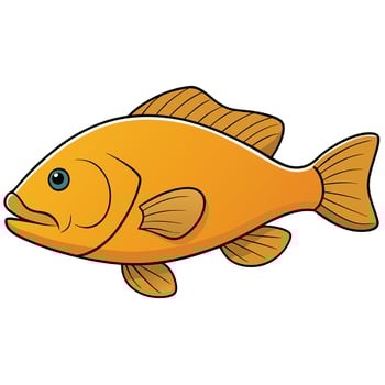 Grouper Fish Icon Design for Marine Life Projects vector
