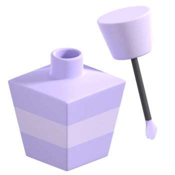 3D Nail Brush Illustration png