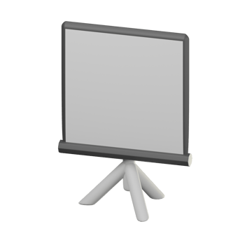 Cute 3D Presentation Icon Illustration Render png