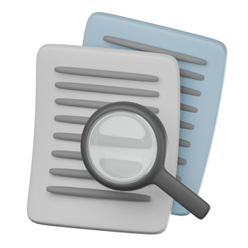 3D Research Icon Illustration Render png