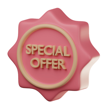 3D Special Offer Icon Illustration Render png