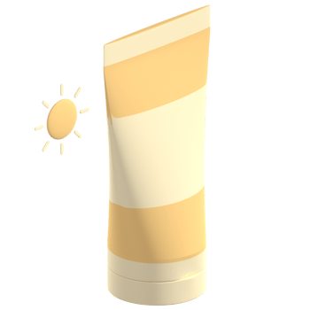 3D Sunscreen Illustration png