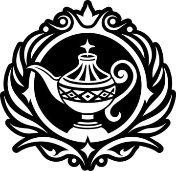 Magic lamp icon designed in solid style vector