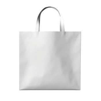 White Tote Bag Mockup Simple Design Blank Template, png