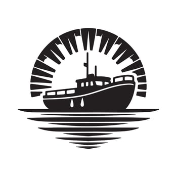 Unique Lifeboat Silhouette Vectors Art Download