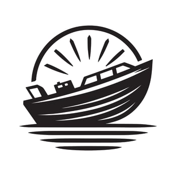 Lifeboat Silhouette Vectors Illustrations for Packaging