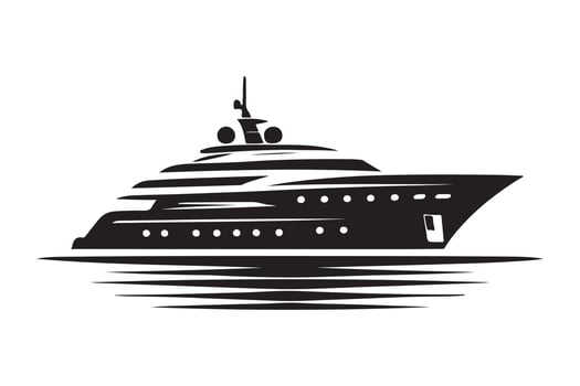 Superyacht Silhouette Vectors for All Graphic Design Needs