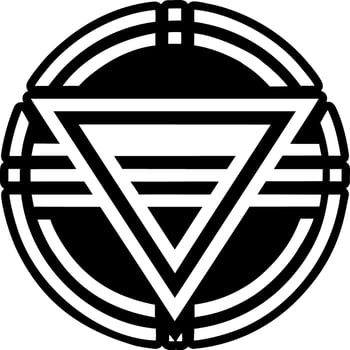 A glyph style icon of horizontal hobo symbol vector
