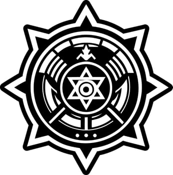 A filled style icon of police nearby symbol vector