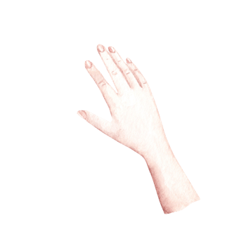 Woman right Hand. Watercolor hand drawn illustration in realistic style. Design element of arm laying on or holding something. png