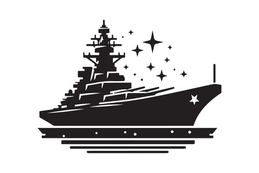 High-Resolution Destroyer Silhouette Vectors Illustrations