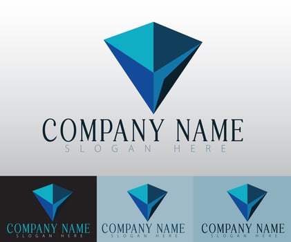 This innovative technology logo concept merges creativity with professionalism, perfect for corporate branding. vector