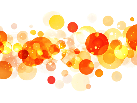 Abstract Glowing Circles in Orange Yellow and Red png
