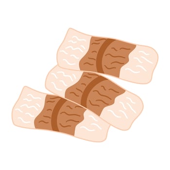 Chikuwa Japanese Fish Cake for Hot Pot Food vector