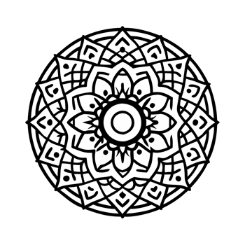 Intricate mandala design circular art graphic illustration creative environment aesthetic viewpoint spiritual concept png