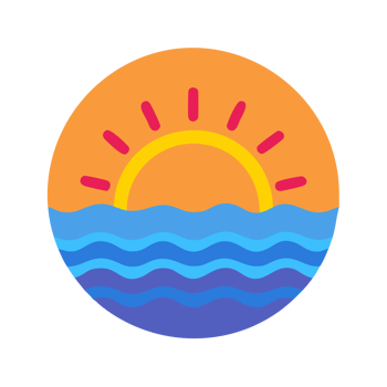 Serene sunset over calm gulf waters tranquil coastal landscape digital artwork peaceful environment aesthetic viewpoint png