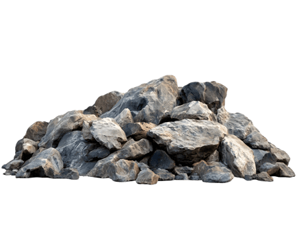 Gray and Brown Rock Pile png