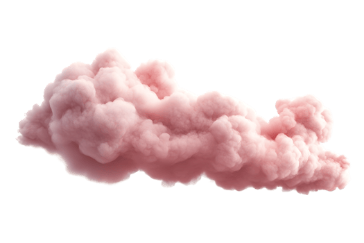 Soft Pink Fluffy Cloud Formation png