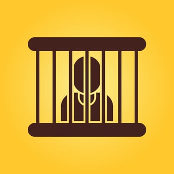 Prison trendy creative beautiful abstract illustration colorful useful design vector