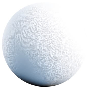Smooth White Sphere with Textured Surface png