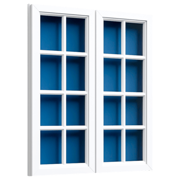 Stylish Window Design with Blue png