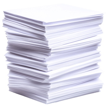 Stacked Reams of Blank Paper for Various Uses png
