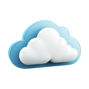 Graphic art modern minimalist cloud icon design png