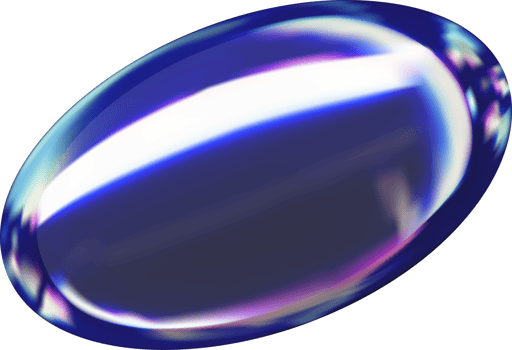 3d holographic geometric figure, glass shape ellipse png