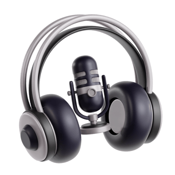 Headphone Microphone Podcast Live png