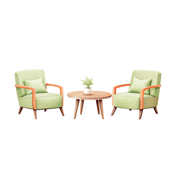 Cozy coffee table setup for living spaces png