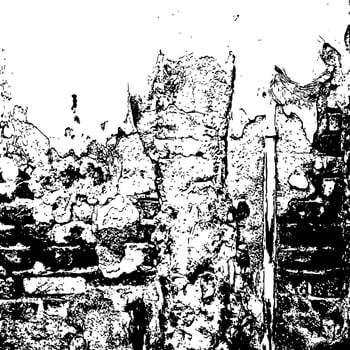 Old wall cement getting off grunge texture vector