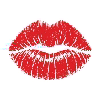 Female Lips Clipart Design for Sublimation vector