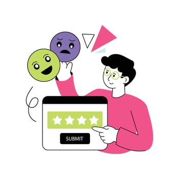 Review Style Design illustration. Stock illustration vector