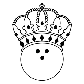 Bowling Ball and Pin Illustration for Fun Lovers vector