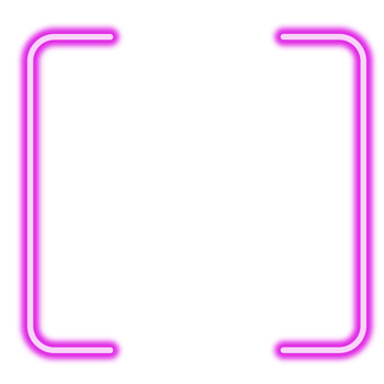 Neon colorful QR scanner frame png