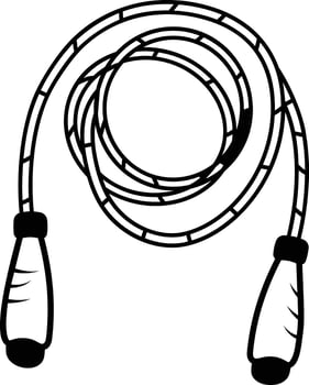 Doodle style icon of a skipping rope vector