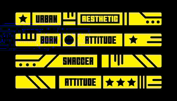 Slogan strip for design. With Street, Urban, Hip Hop style. Suitable for screen printing designs for t-shirts, hoodies, jackets, and more vector