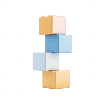 Colorful building blocks stacked creatively for educational and playful design. png