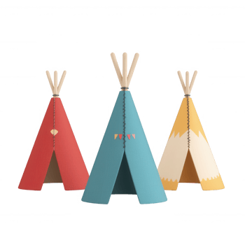 Colorful tents representing traditional Indigenous architecture. png